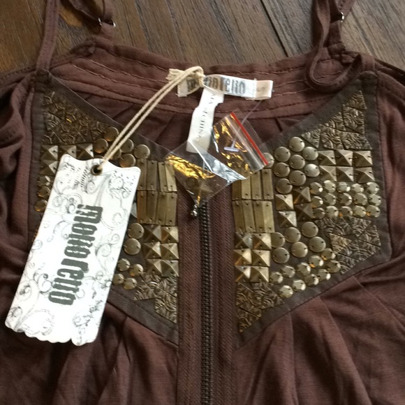 Unique NWT Molio Relio Embellished Tank - Picture 7 of 8
